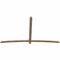 Ekena Millwork Bellingham Rough Sawn Timber Gable Bracket, Douglas Fir, 108"W x 63"H x 2"D x 4"F, 14/12 Pitch GBW108X63X0204BEL00RDF - alternate 5